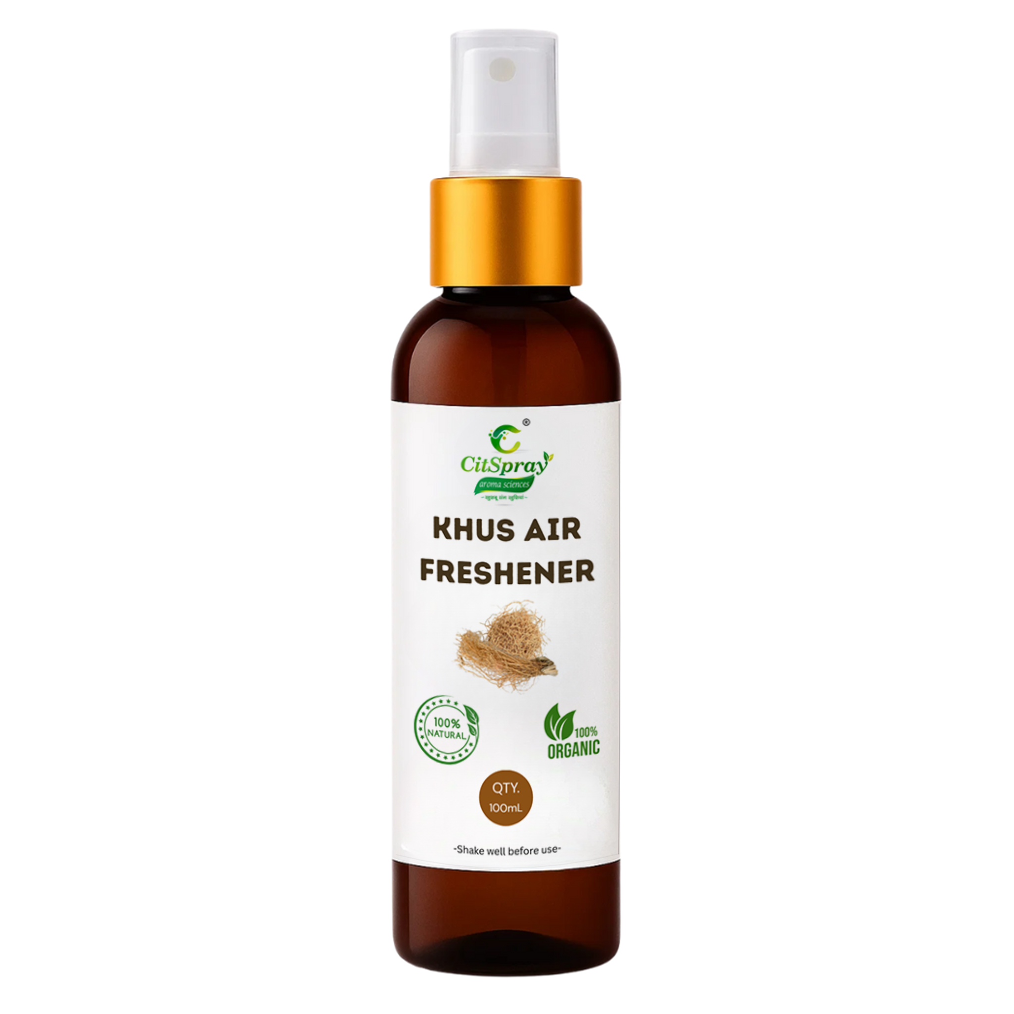 Vetiver (Khus) Air Freshener – Pure Herbal Freshness