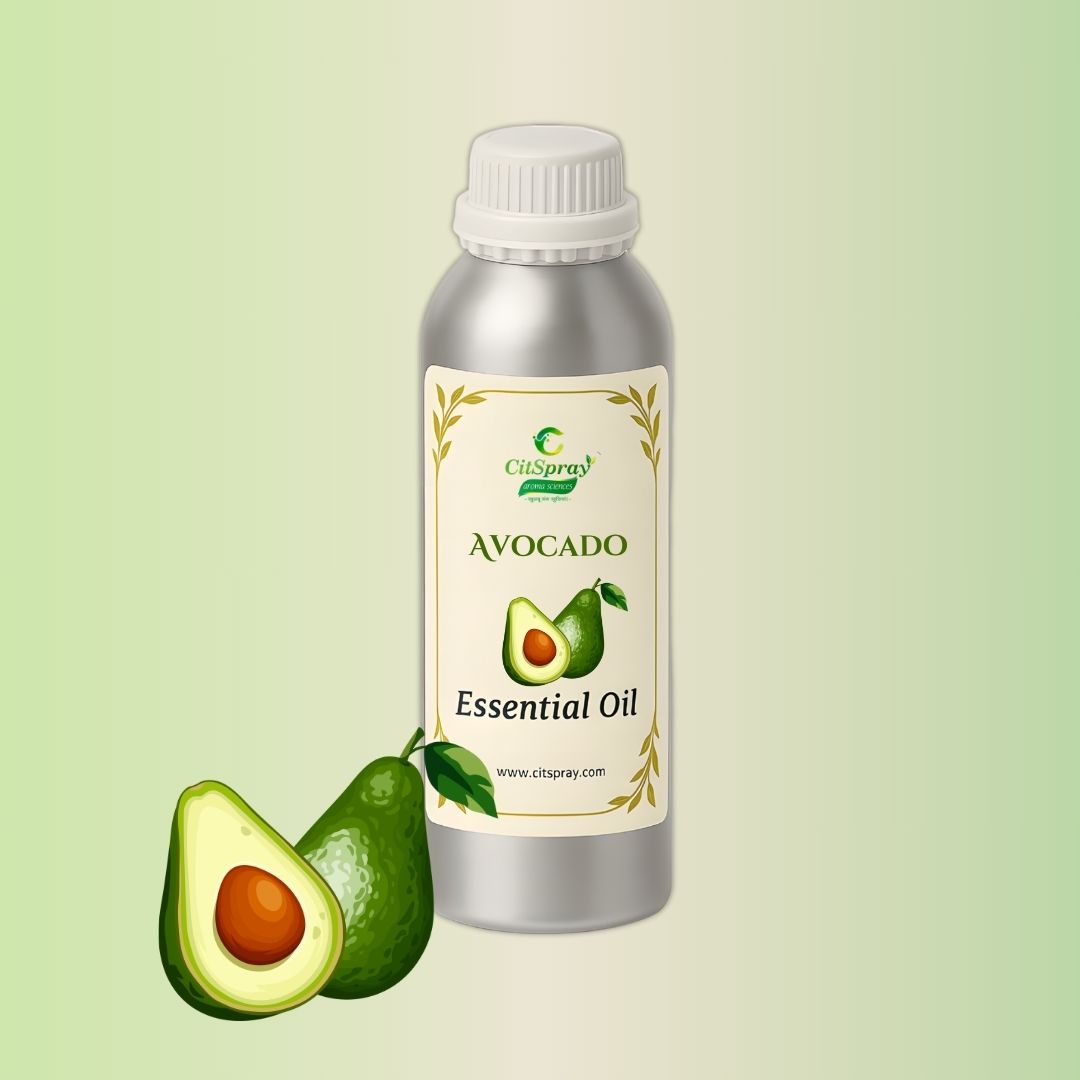 CitSpray Avocado Essential Oil in an aluminum bottle. Natural botanical oil.
