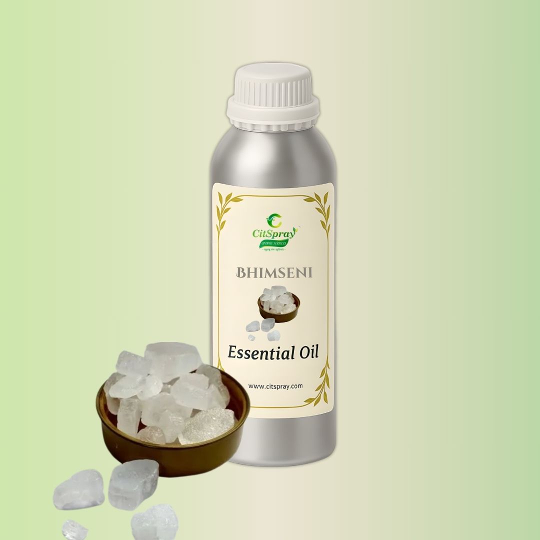 Bhimseni Essential Oil by CitSpray. Aluminum bottle. Natural oil.