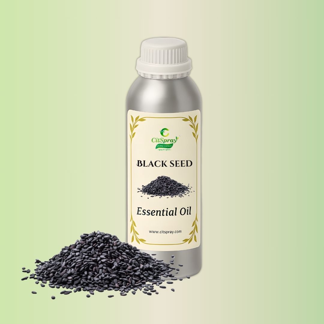 Black Seed Essential Oil by CitSpray in aluminium bottle. Nigella Sativa implied.