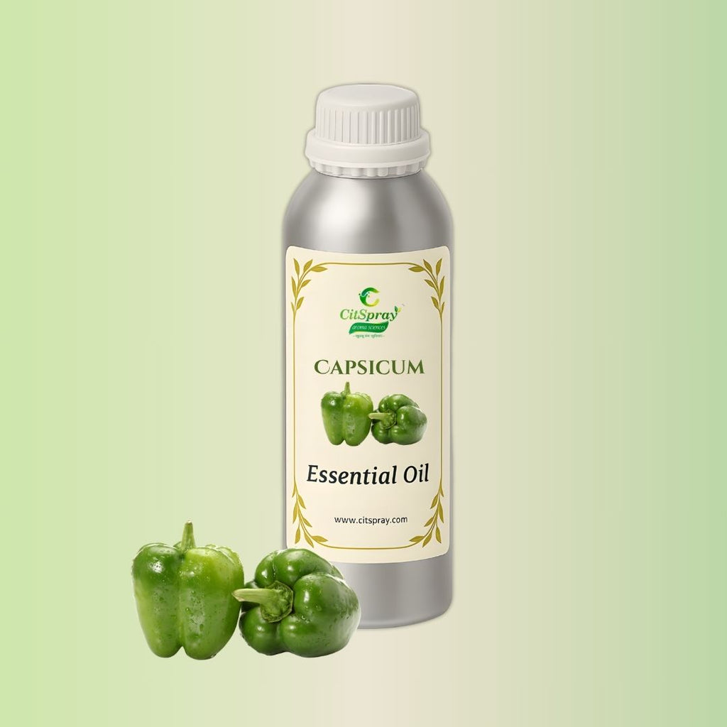 Capsicum Essential Oil by CitSpray in aluminum bottle. Botanical extract.