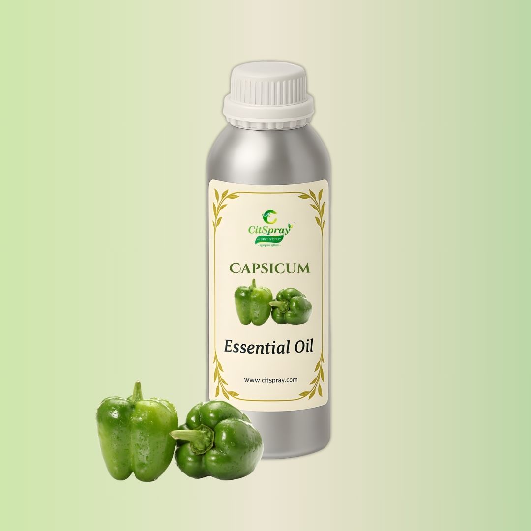 Capsicum Essential Oil by CitSpray in aluminum bottle. Botanical extract.