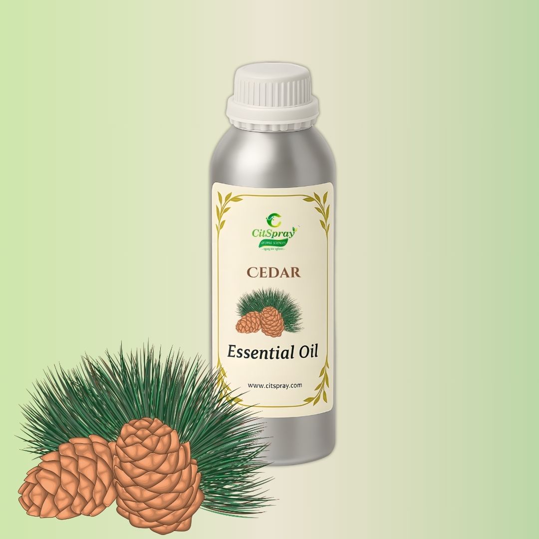 CitSpray Cedarwood Essential Oil in aluminum bottle.