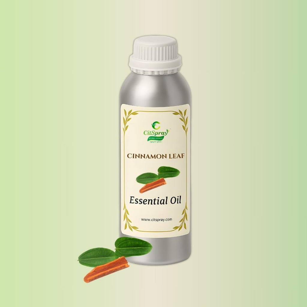 CitSpray Cinnamon Leaf Essential Oil in aluminium bottle.