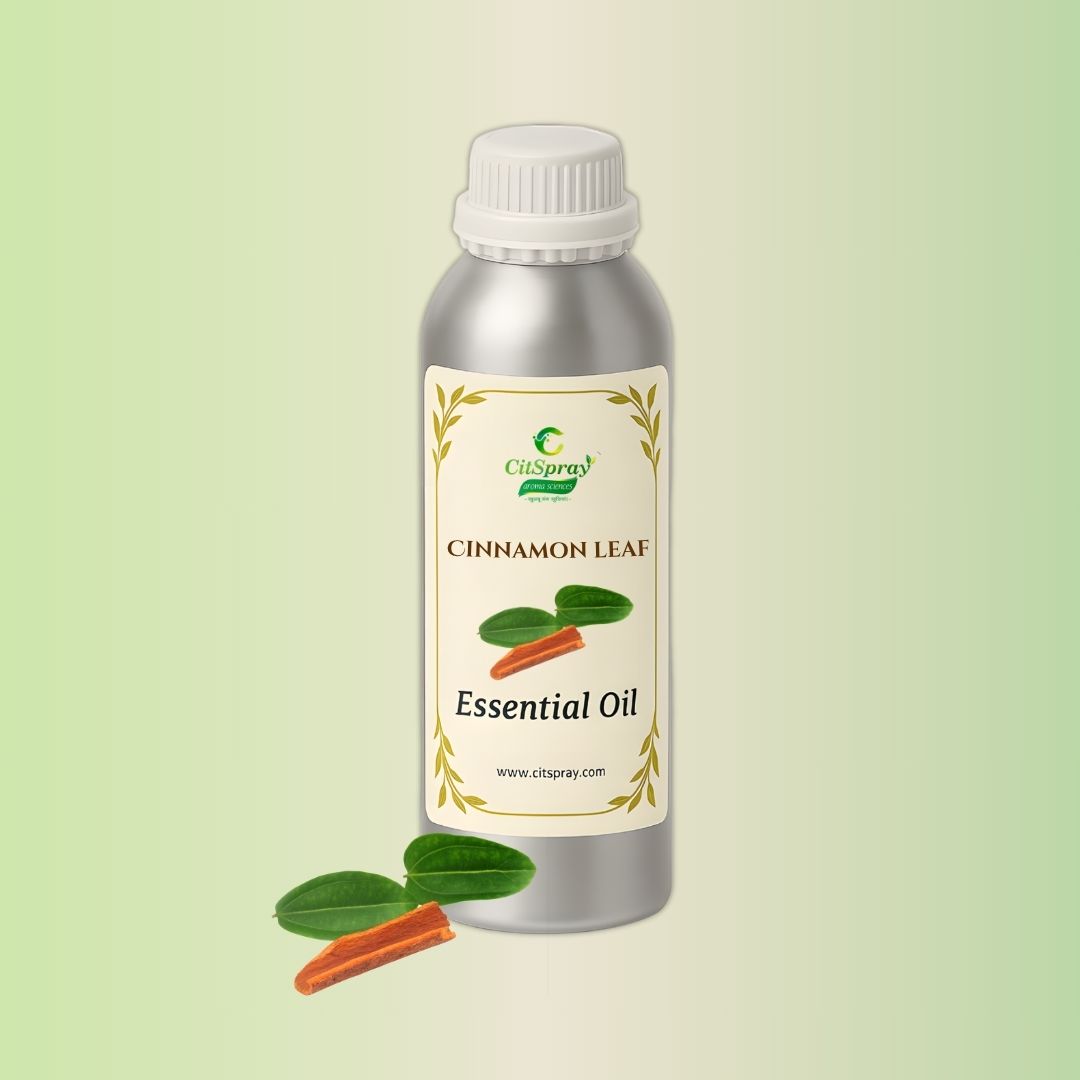 CitSpray Cinnamon Leaf Essential Oil in aluminium bottle.