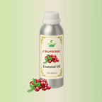 Cranberry Essential Oil in aluminum bottle by CitSpray. Label visible.