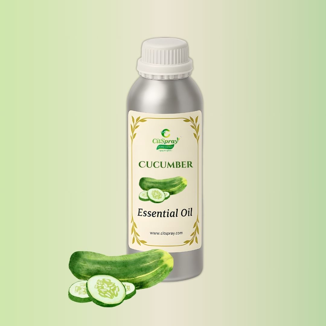 CitSpray Cucumber Essential Oil in aluminium bottle. Cucumber botanical.