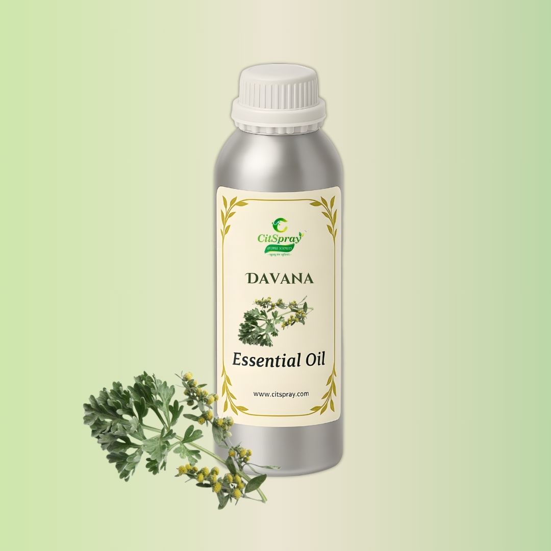 Davana Essential Oil by CitSpray. Aluminum bottle. Artemisia pallens.