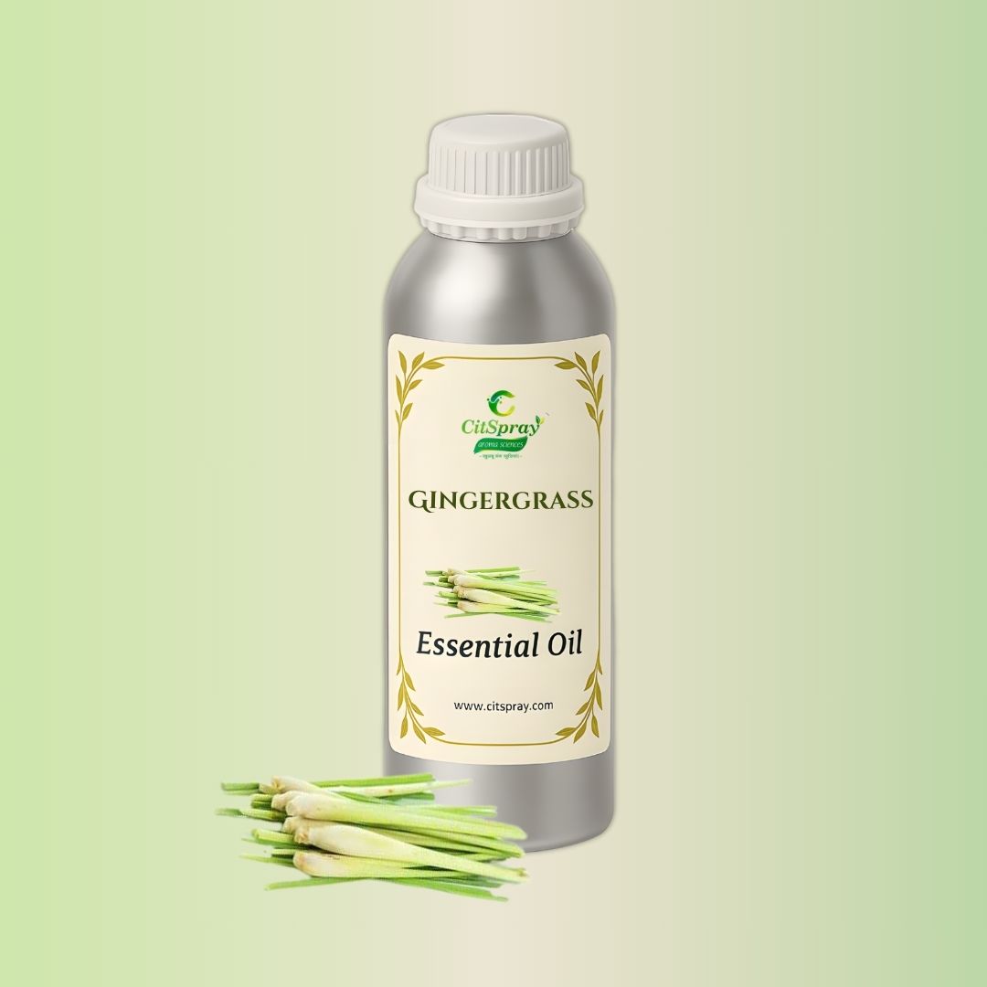 Gingergrass Essential Oil by CitSpray. Aluminium bottle. Aromatic botanical oil.