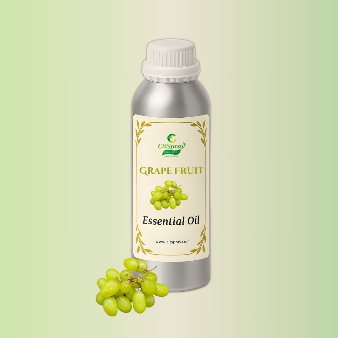 CitSpray Grape Fruit Essential Oil in aluminum bottle. Citrus paradisi.