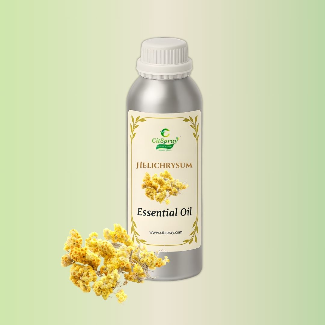 Helicherysm Essential Oil by CitSpray in aluminium bottle. Helichrysum italicum oil.