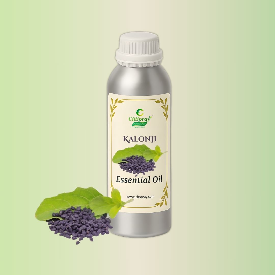Kalonji Essential Oil in aluminium bottle. Black seed oil.