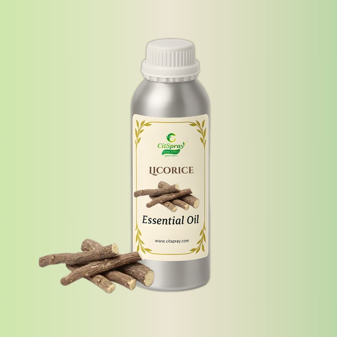 CitSpray Licorice Essential Oil in aluminium bottle. Botanical extract.