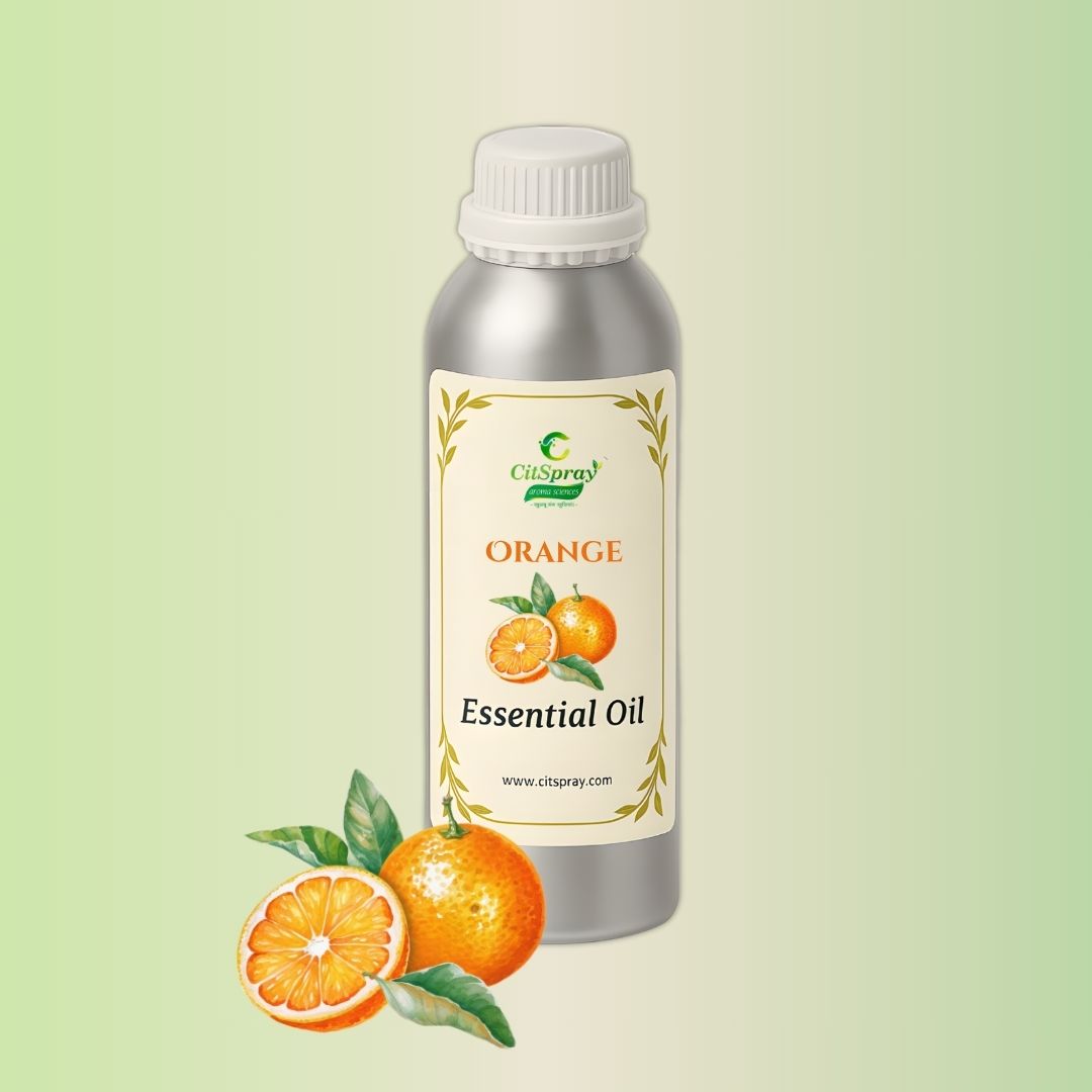 Orange Essential Oil in aluminium bottle by CitSpray.