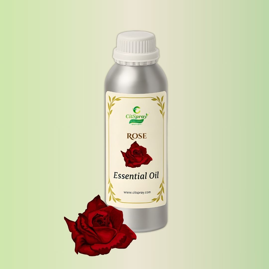 Rose Essential Oil in aluminum bottle by CitSpray.