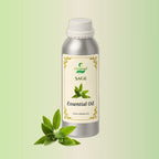 Sage Essential Oil by CitSpray. Aluminum bottle, minimal label. Herbal extract.