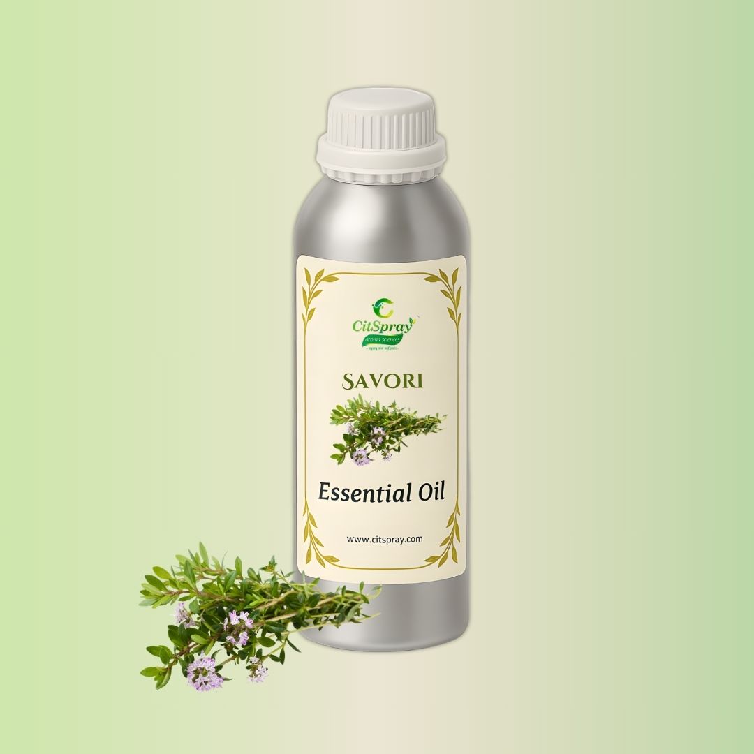 Savori Essential Oil by CitSpray. Aluminium bottle with product label.