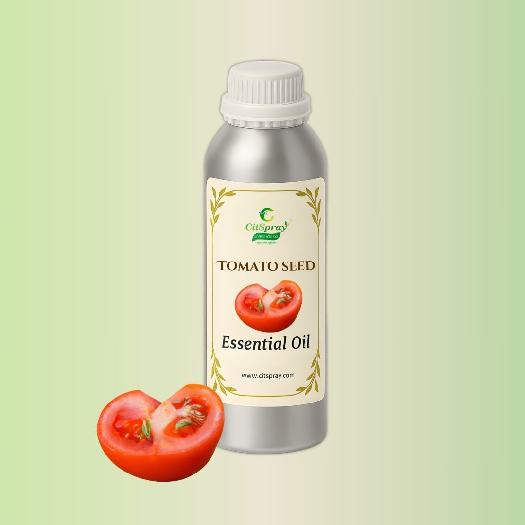 Tomato Seed Essential Oil by CitSpray. Aluminium bottle. Botanical beauty product.