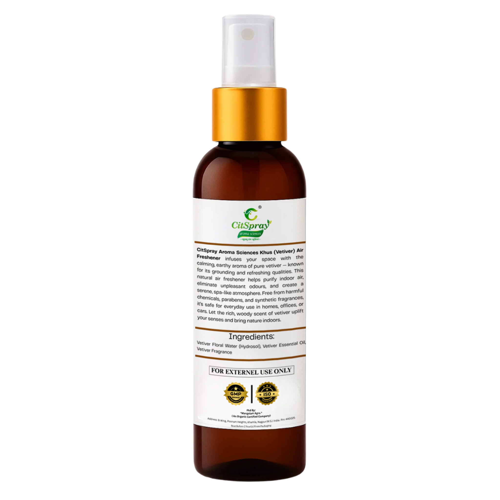 Vetiver (Khus) Air Freshener – Pure Herbal Freshness